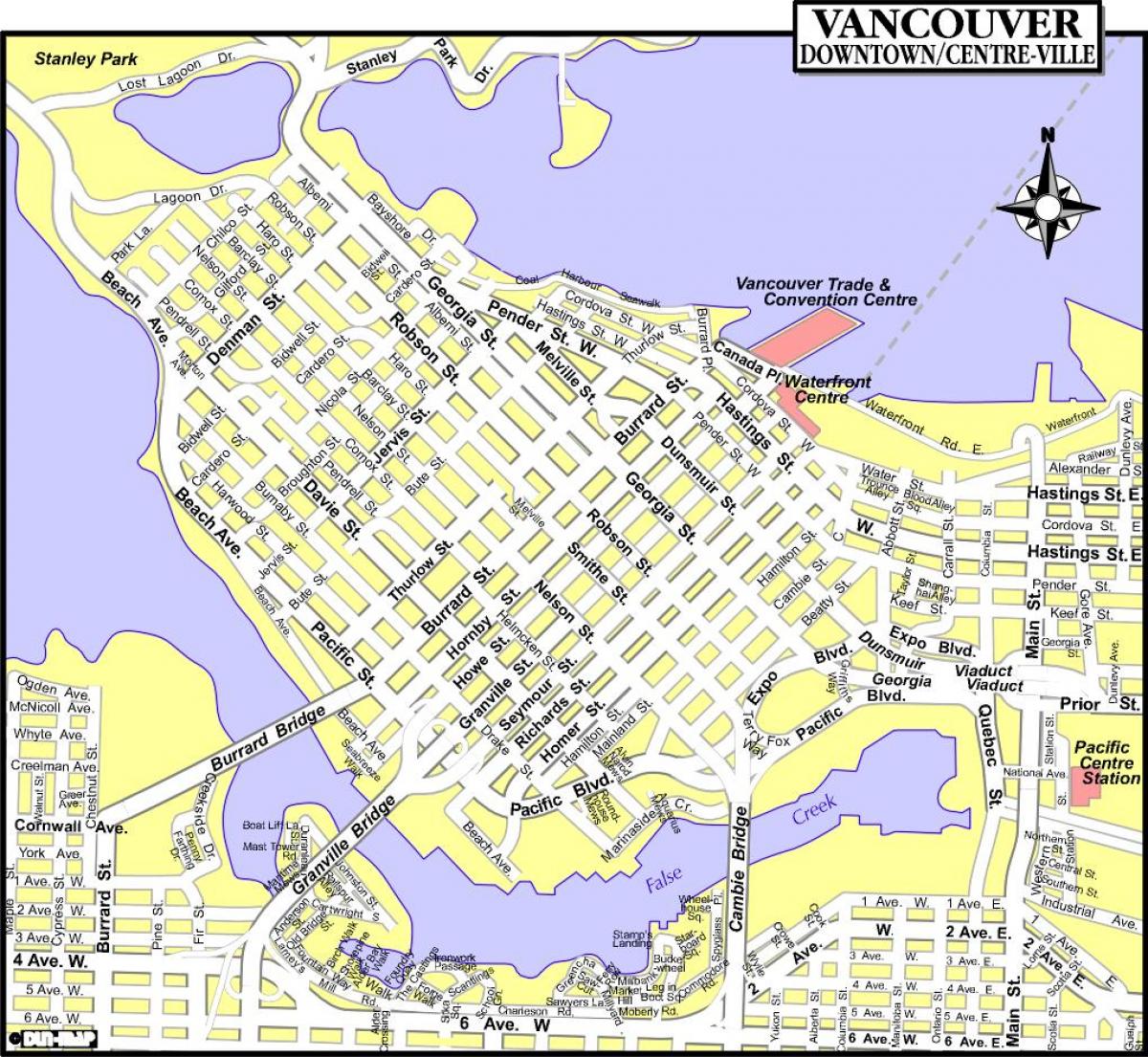 Vancouver bc haritası 