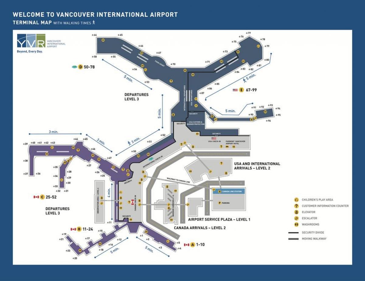 vancouver Kanada havaalanı Haritayı göster