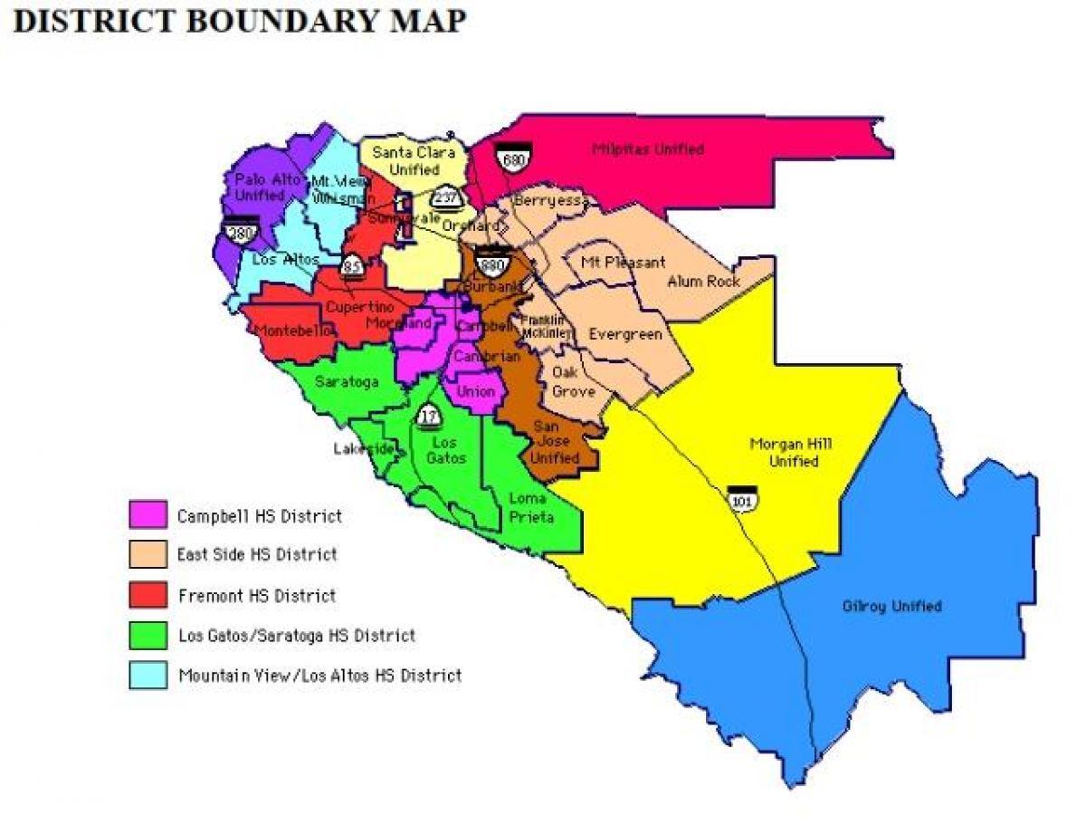 Evergreen school district haritası 