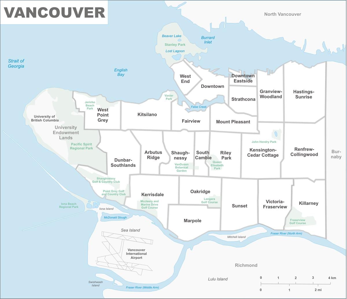büyük vancouver bölgesi Haritayı göster