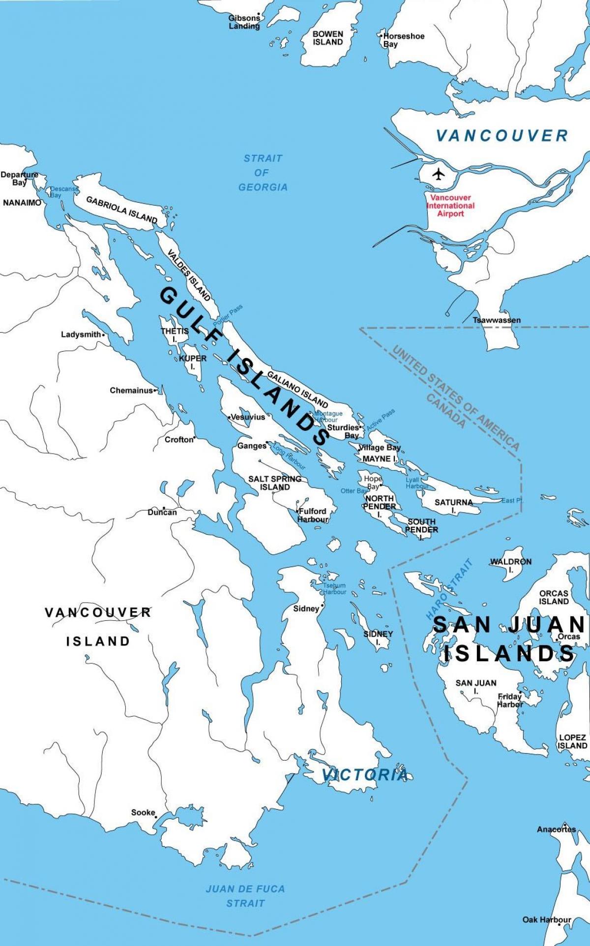Kuzey Körfez Adaları haritası 