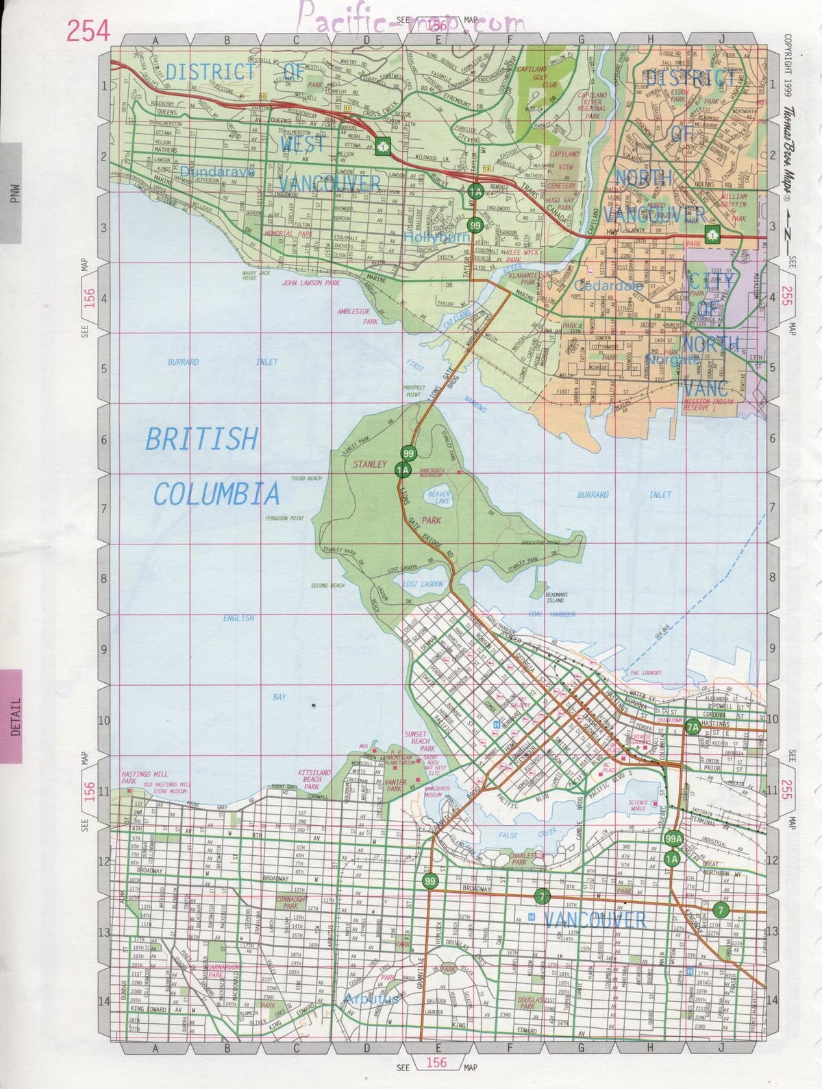 North vancouver sokak haritası