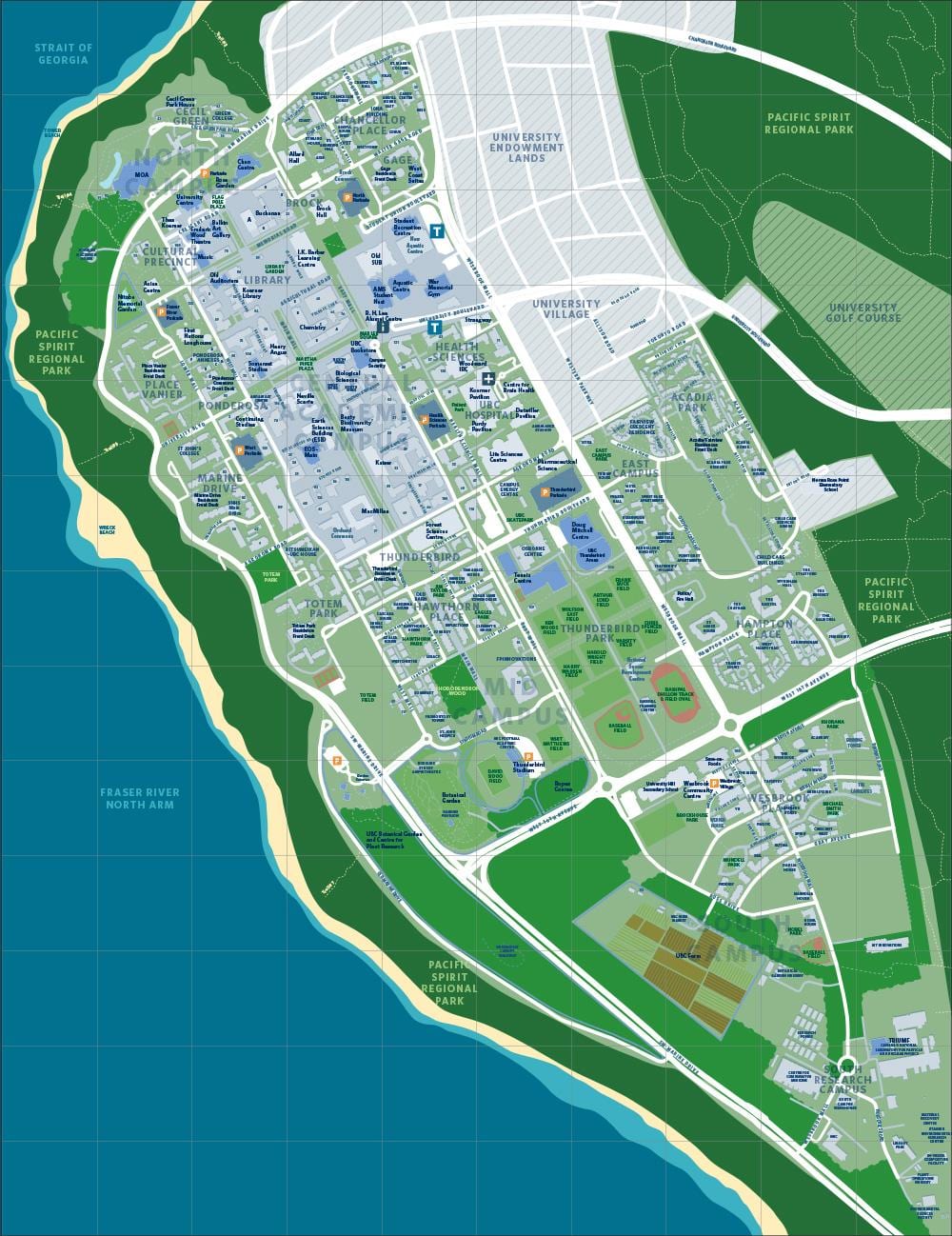 Ubc'ye vancouver haritası 