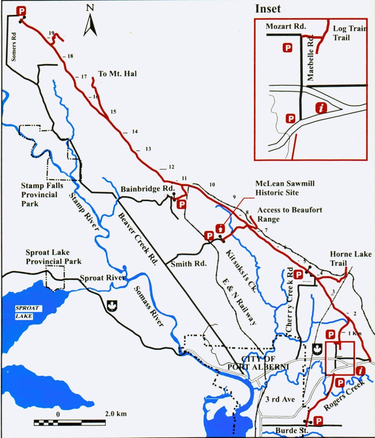 Vancouver ısland demiryolu haritası