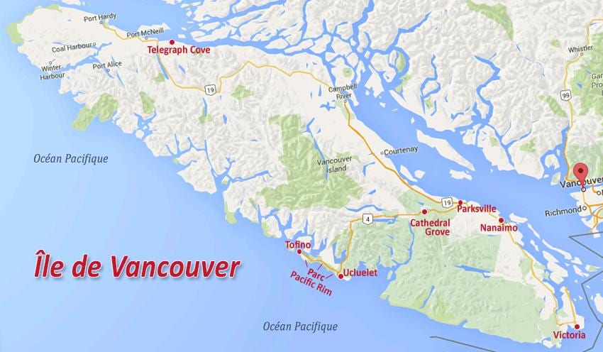Vancouver Adası altın harita iddia 