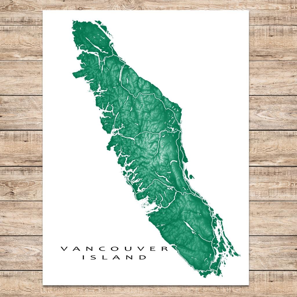 Harita vancouver ısland sanat