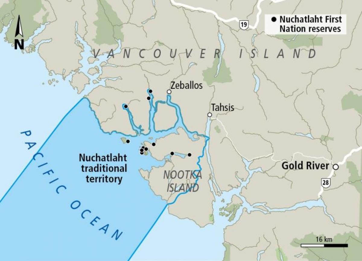 Vancouver haritası adaya ilk Milletler