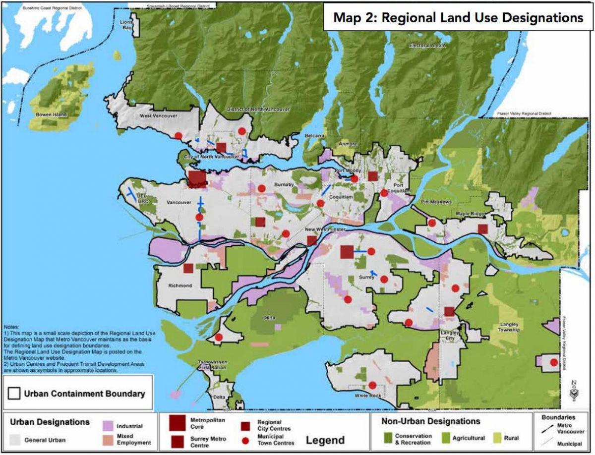 greater vancouver bölgesel ilçe haritası