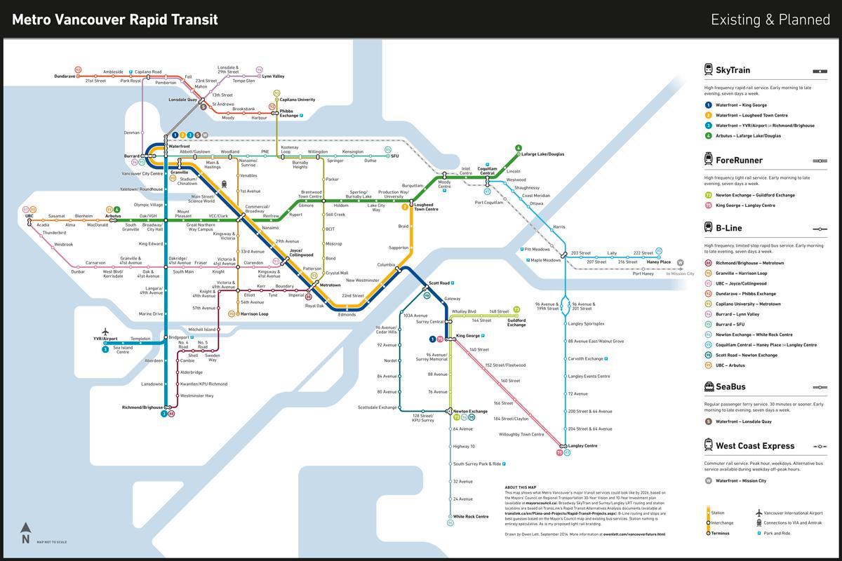 transit metronun haritası