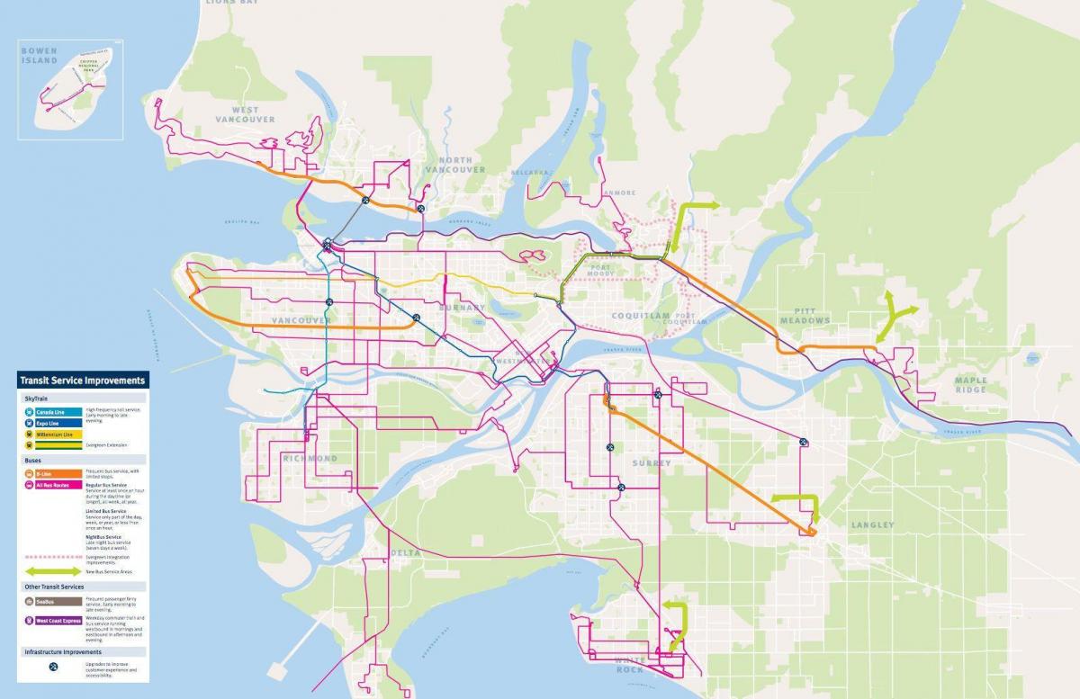 vancouver transit sistem göster