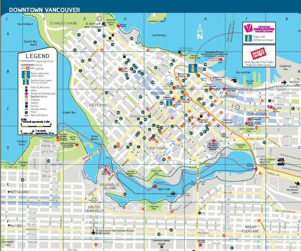 vancouver Kanada konumlar göster
