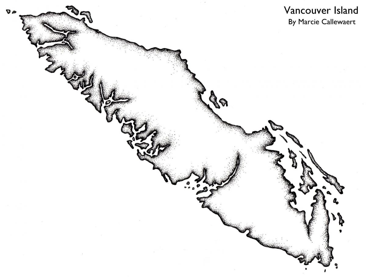 Vancouver haritası ada anahat