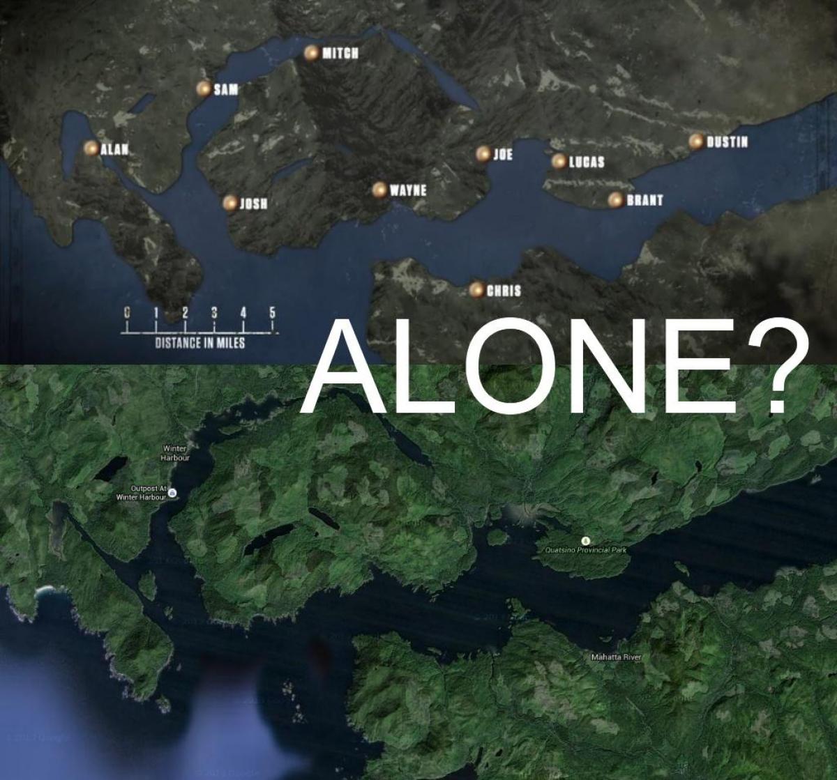 Vancouver Adası haritası yalnız