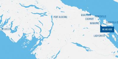Coombs haritası vancouver ısland 