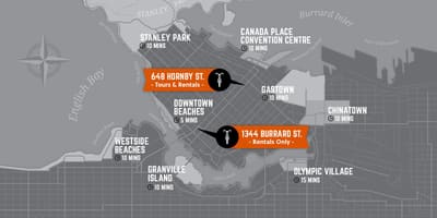 Döngüsünün harita ve rehber vancouver ısland