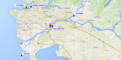 Delta vancouver haritası 