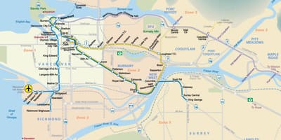 Vancouver Metro haritası