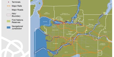 Port metro vancouver haritası 