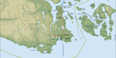 Saanich haritası vancouver ısland