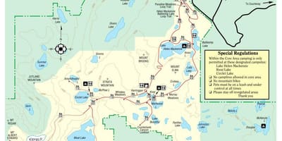 Vancouver ısland Eyalet parkları haritası 