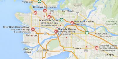 Vancouver haritası casinolar