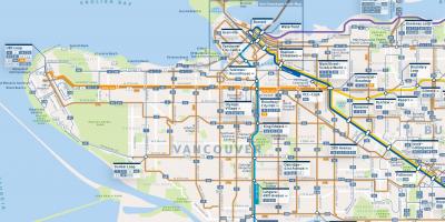 Vancouver otobüs güzergahları harita 