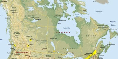 Vancouver sınır kapısı harita