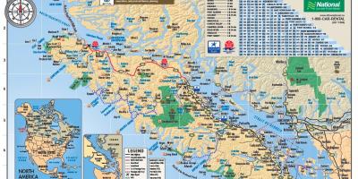Vancouver ısland rv Park haritası 
