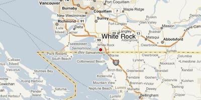 White rock vancouver haritası 